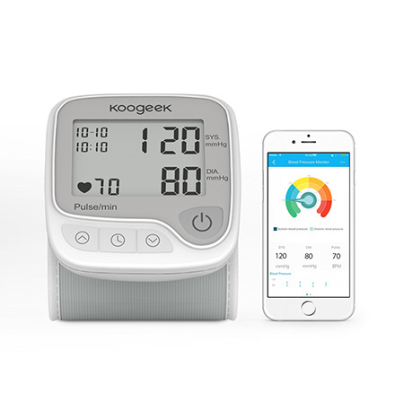 Blood Pressure Monitor Wrist & Bluetooth Enabled, Intelligent Compression Technology