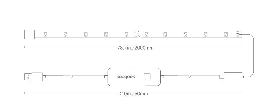 RGB LED Strip ZEB-LS20 with smart app control